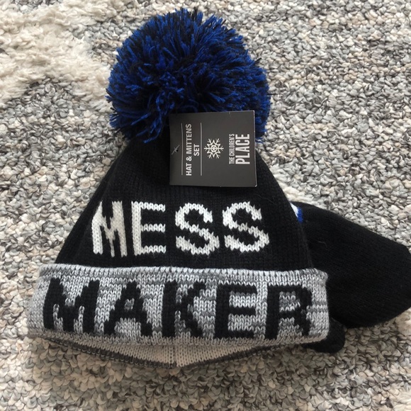 The Children's Place Other - MESS MAKER Winter Hat and Glove Set